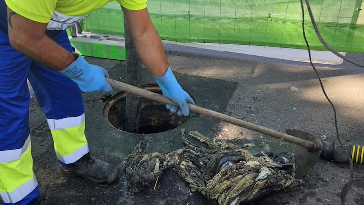 El problema de las toallitas húmedas en el saneamiento de Las Palmas de Gran Canaria