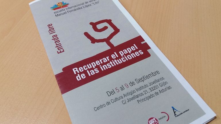 Programa de la &quot;17ª Escuela de Verano&quot; de UGT Asturias