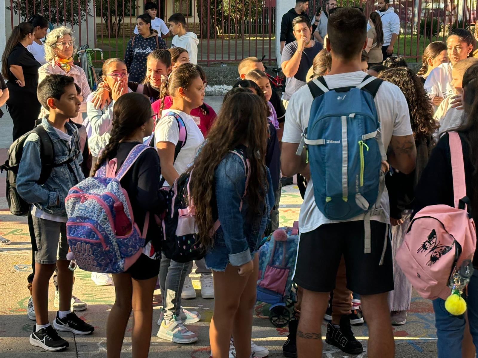 Vuelta al cole para los niños del CEIP Pío XII de Huesca