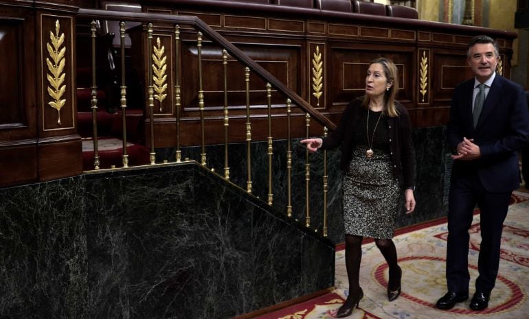 La presidenta del Congreso, Ana Pastor, durante un acto en la Cámara Baja