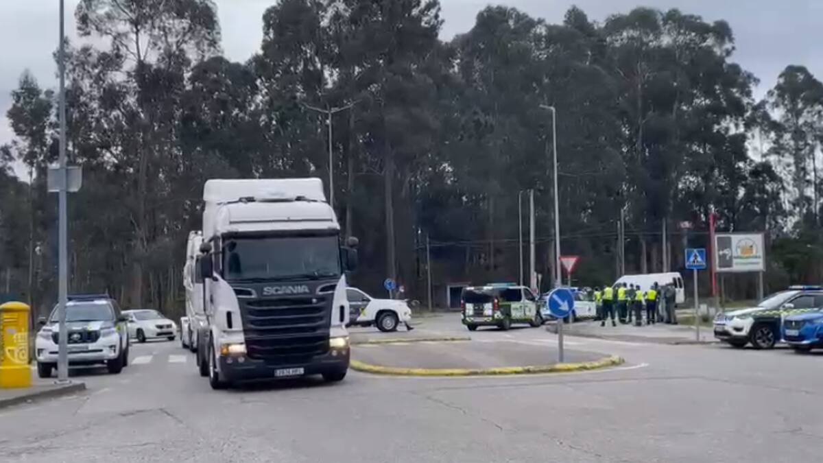 Los transportistas vuelven a la A-55