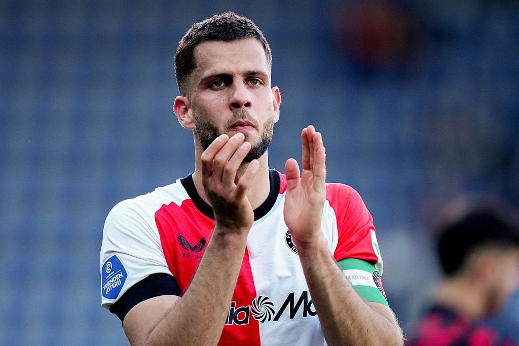 Dávid Hancko, durante un partido con el Feyenoord