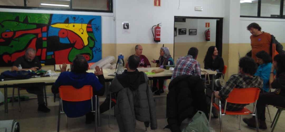 Algunos de los integrantes del encierro en el conservatorio