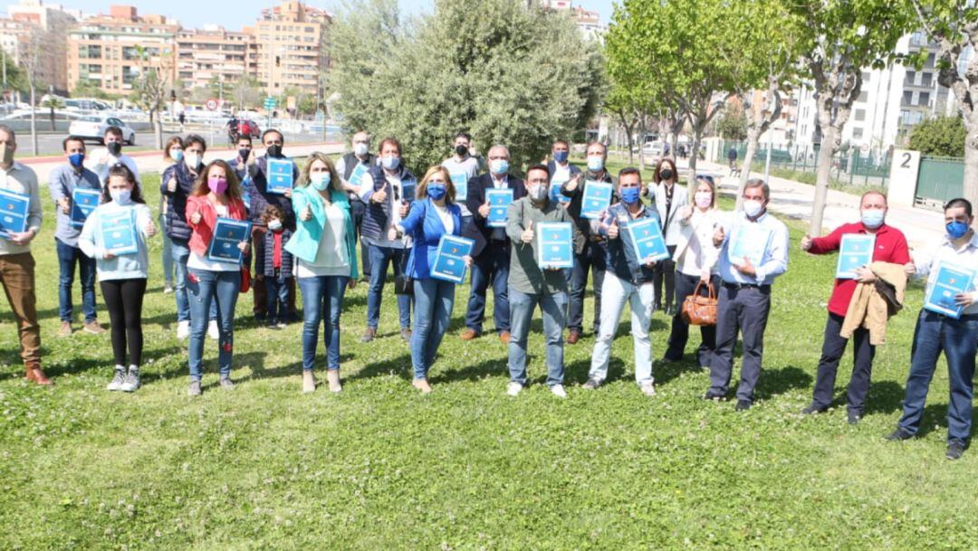 Imagen de la candidatura de la alcaldesa de Vall d'Alba, Marta Barrachina