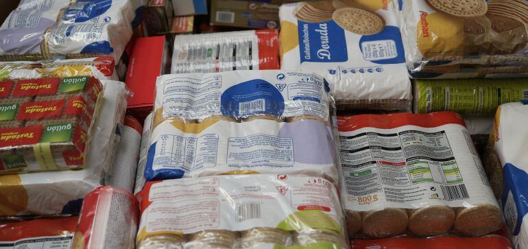 Una donación a un banco de alimentos