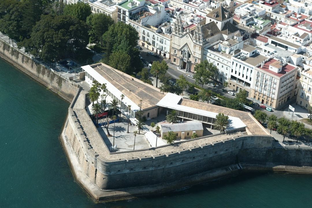Imagen aérea del Baluarte de la Candelaria de Cádiz