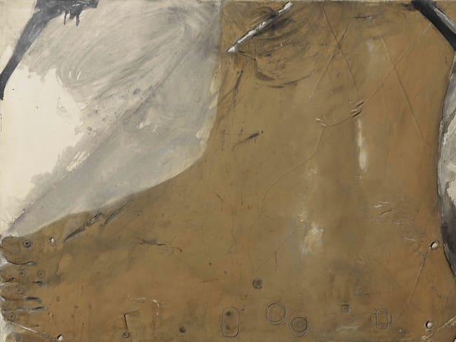 'Materia en forma de pie' Antoni Tàpies