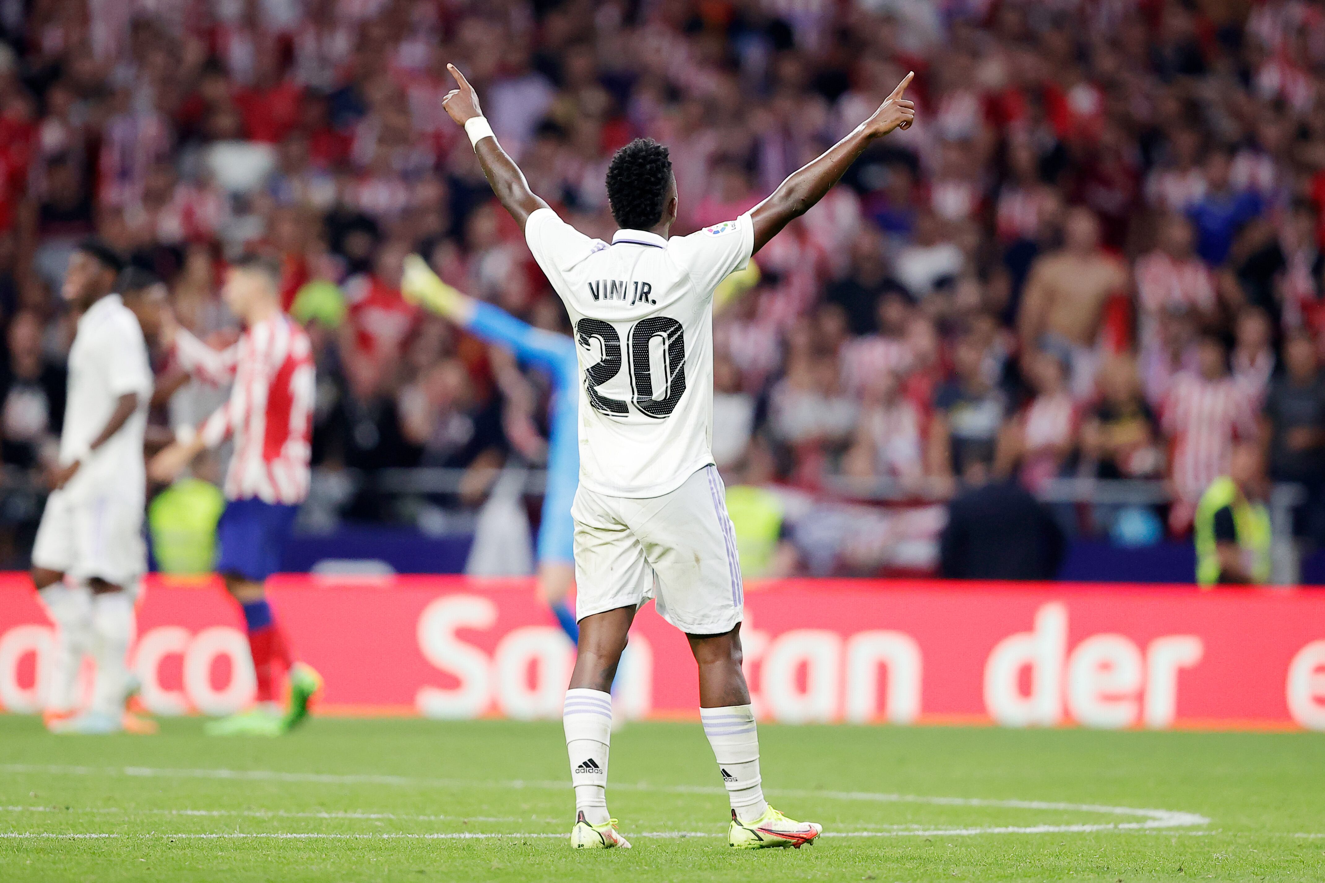 Vinicius Junior, en la victoria del Real Madrid ante el Atlético de Madrid.