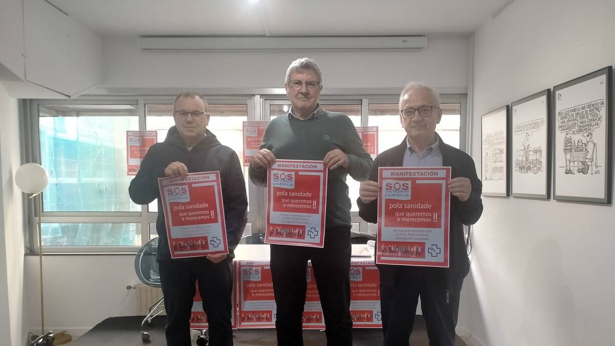 SOS Sanidade Pública convoca este domingo una manifestación "pola Sanidade que queremos e merecemos"