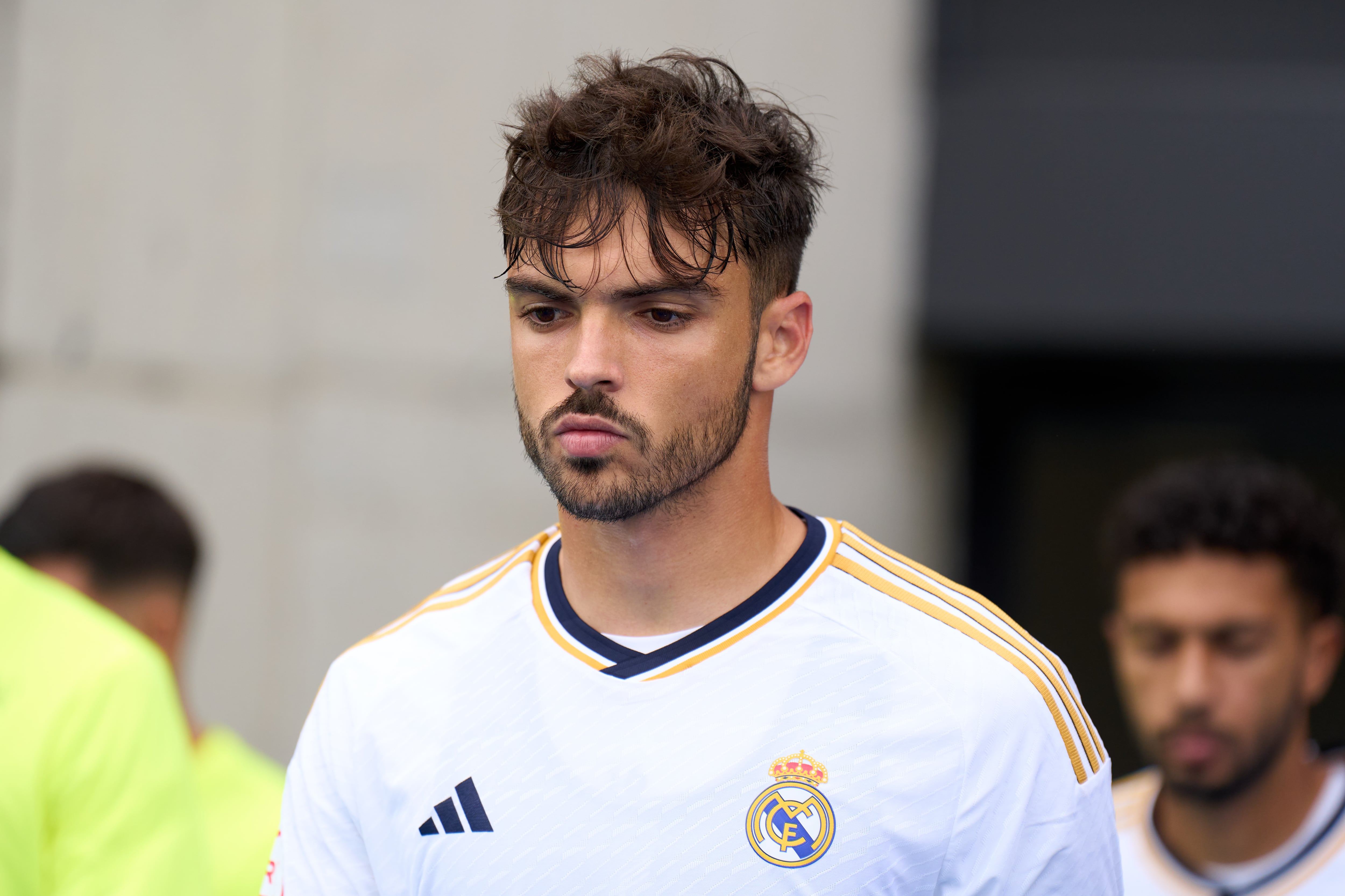 Raúl Asencio, jugador del Real Madrid Castilla en un partido ante la AD Ceuta. (Angel Martinez/Getty Images)