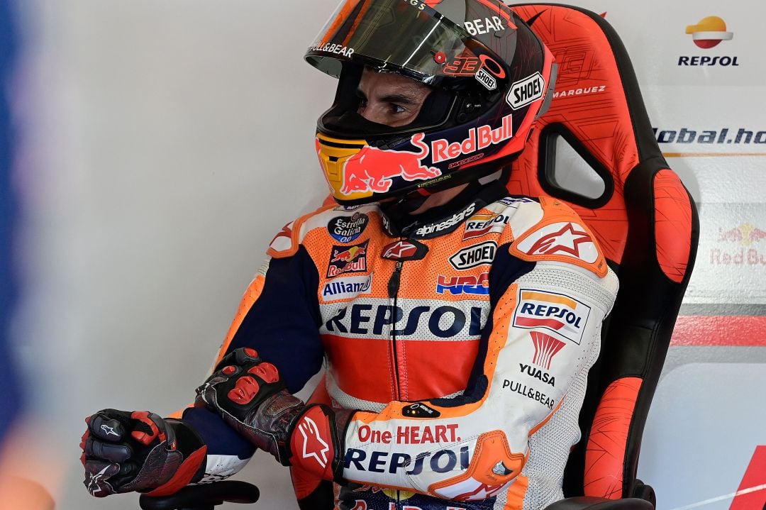 El piloto Marc Márquez, durante una carrera de Moto GP