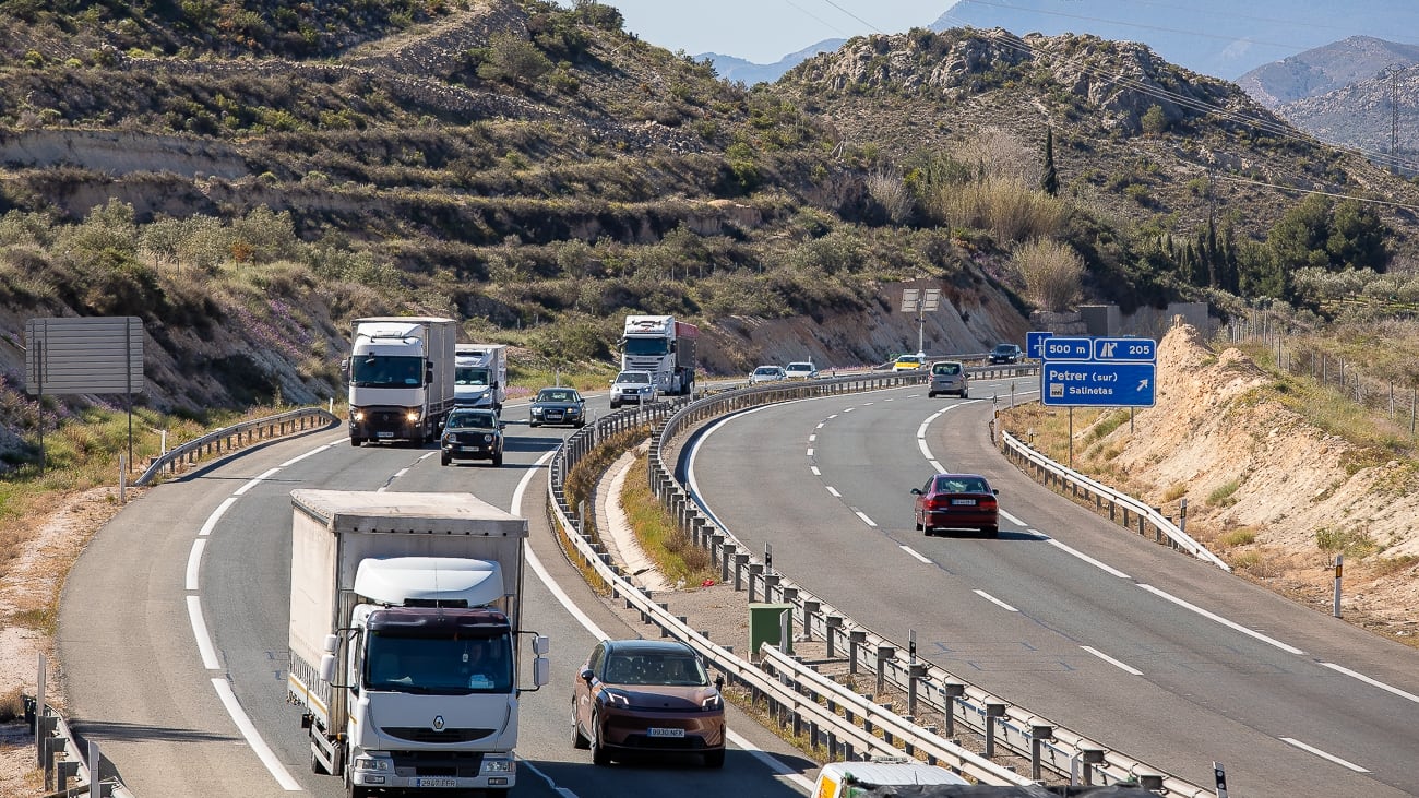 Imagen de la A-31 a la altura de Petrer
