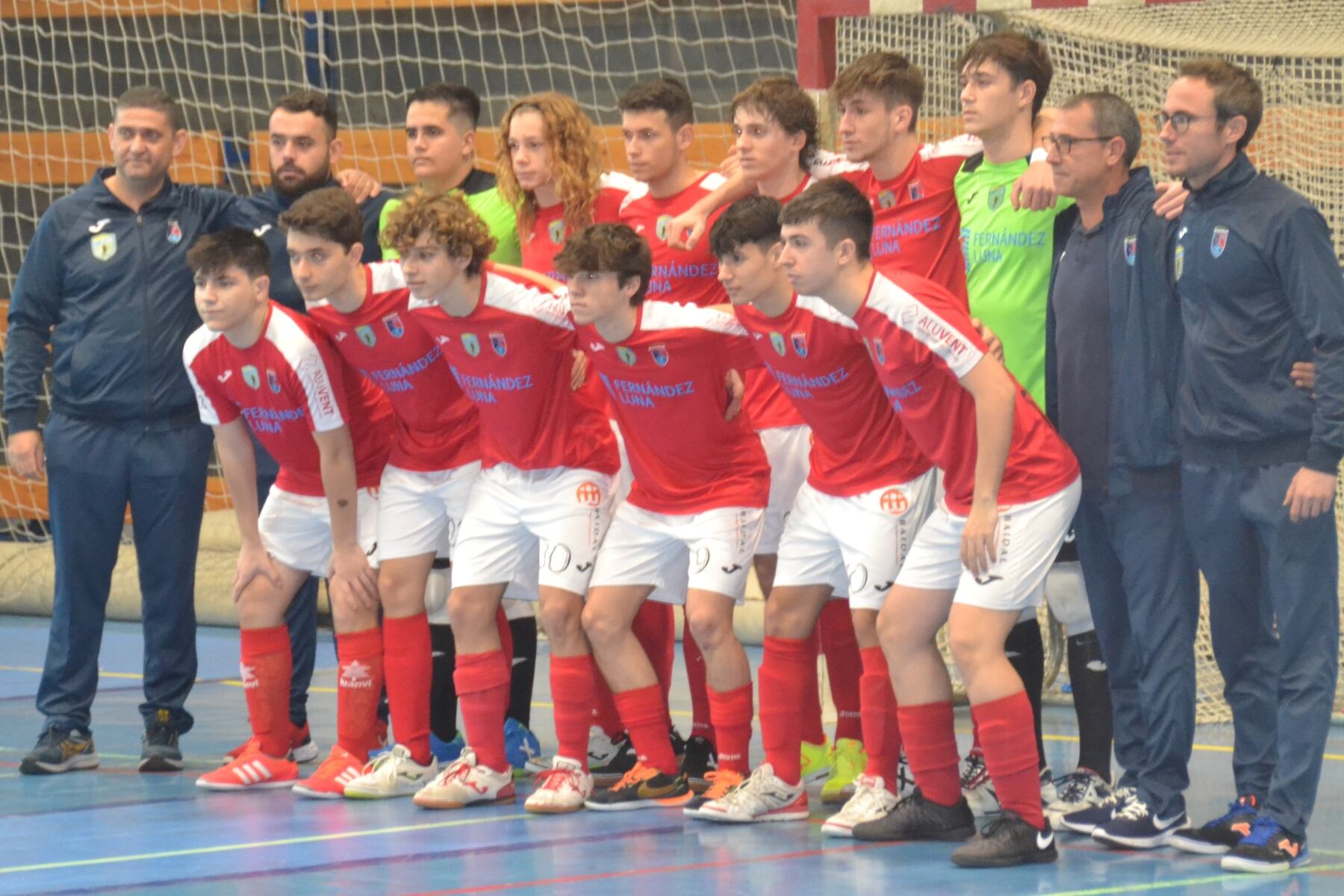 El equipo del Paidos Mar Dénia F. Fernández Luna frente al Levante.