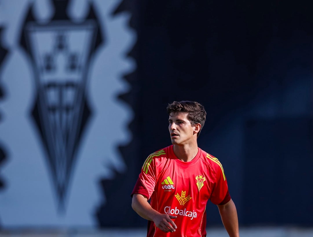 Riki durante un entrenamiento / Albacete Balompié