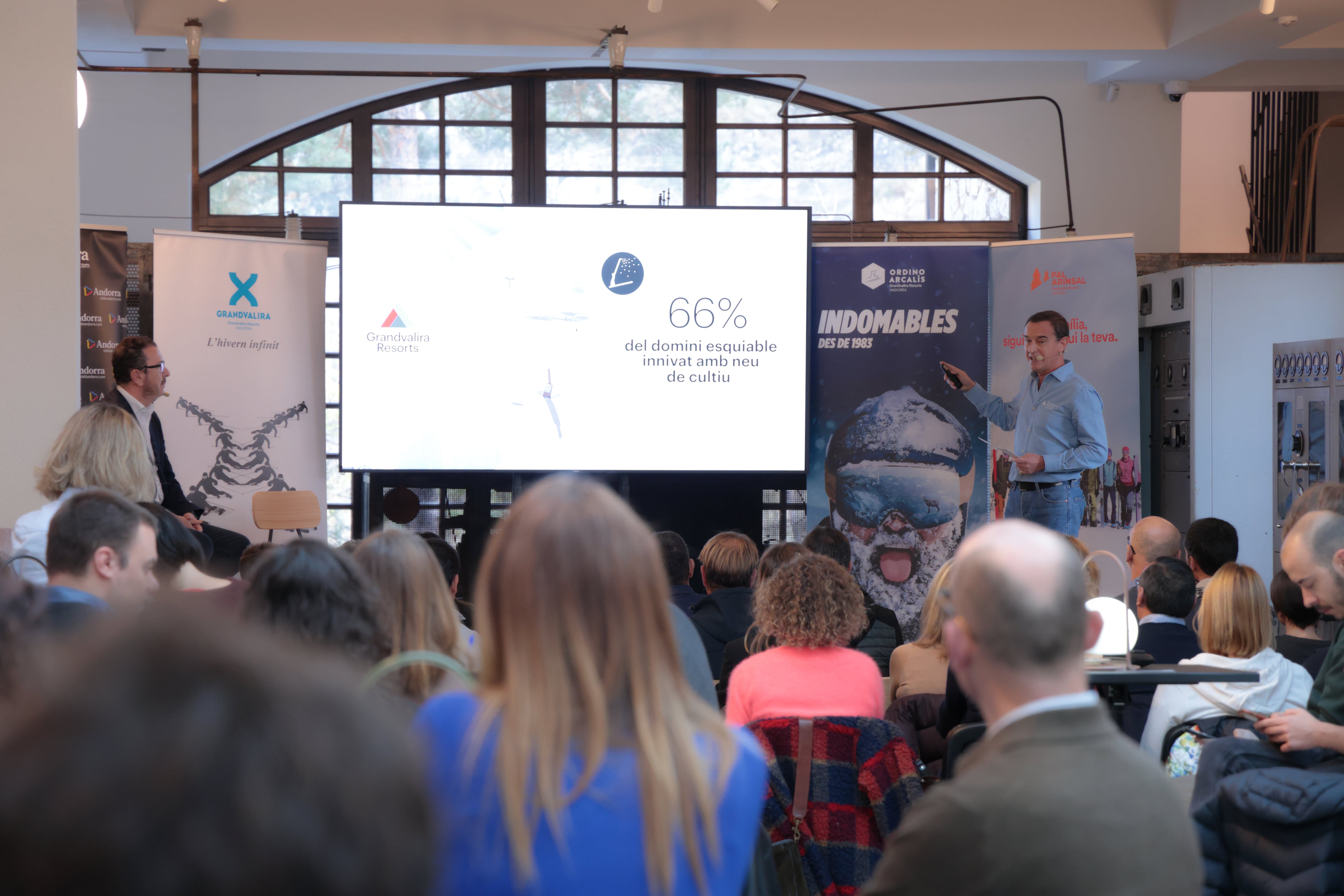 Presentació de la temporada d&#039;hivern a càrrec del director general de Grandvalira i del gerent d&#039;Andorra Turisme.