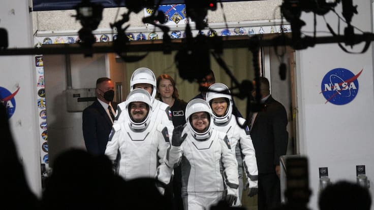 Marcos González en el último lanzamiento espacial
