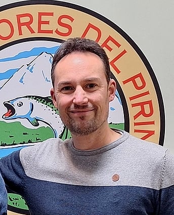 José Ignacio Manau, presidente de AD Pescadores del Pirineo