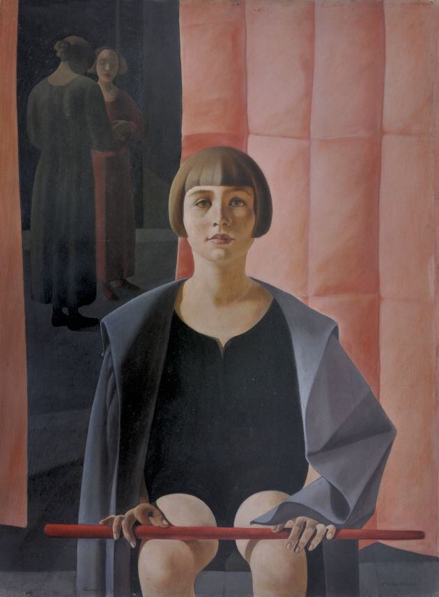 Óleo &#039;Ritratto di Renato Gualino&#039; de Felice Casorati, 1923.