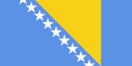 Bandera de Bosnia, primer diseño de Westendorp