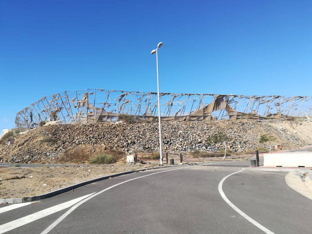 Invernadero abandonado en Tenerife