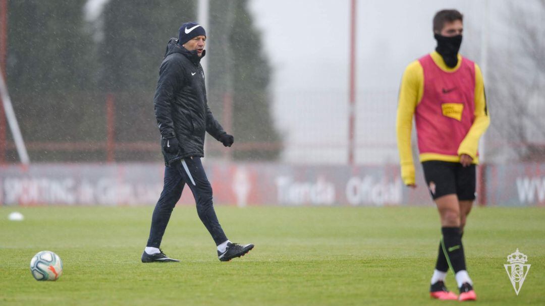 Djukic durante un entrenamiento.