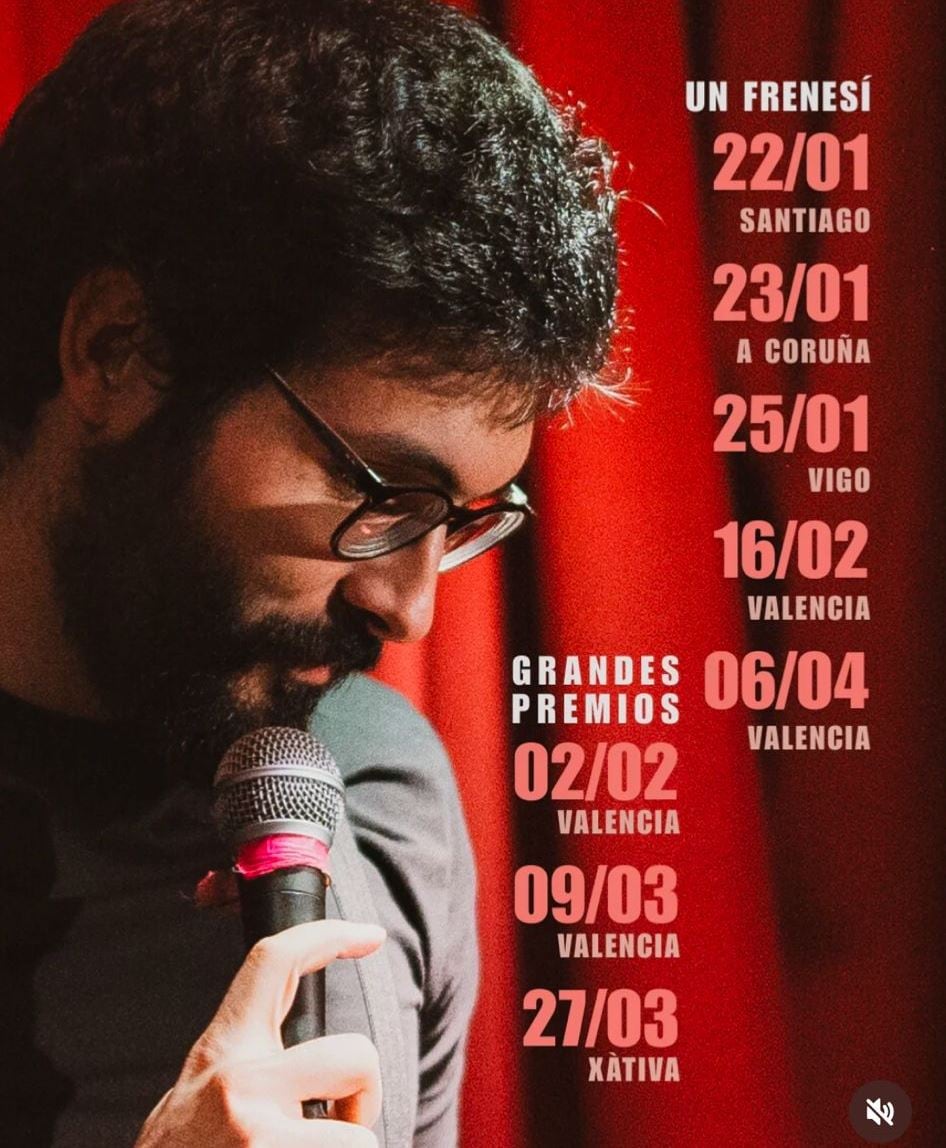 Cartel de la gira de Sergi Llàcer