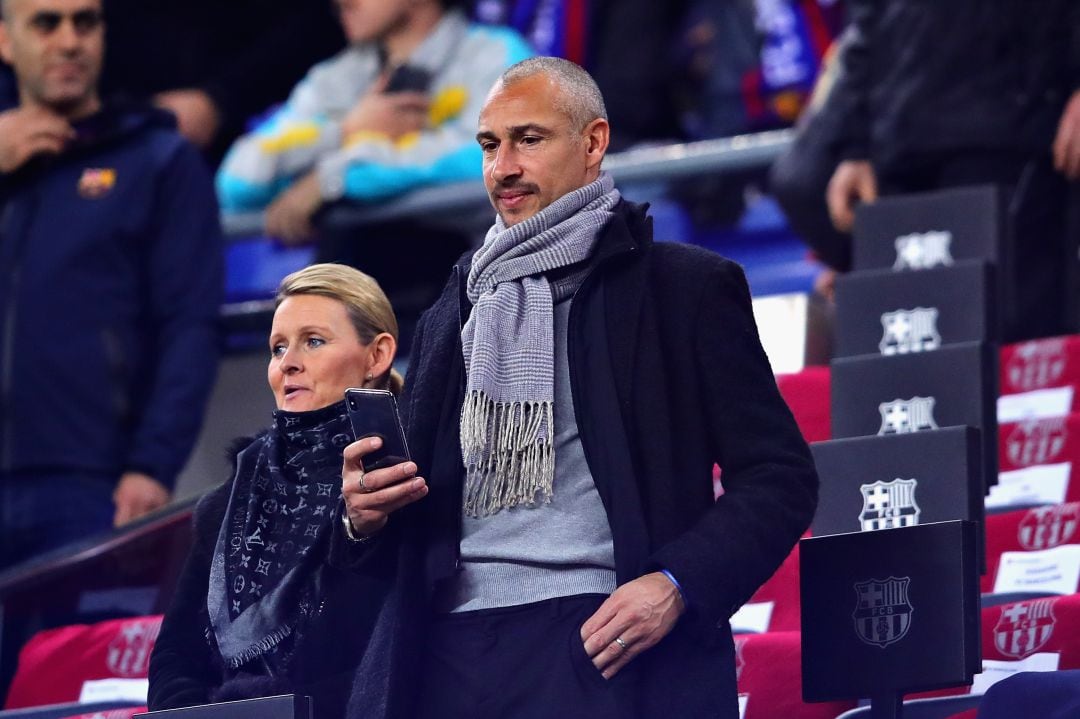 Henrik Larsson, en en el Camp Nou en 2018