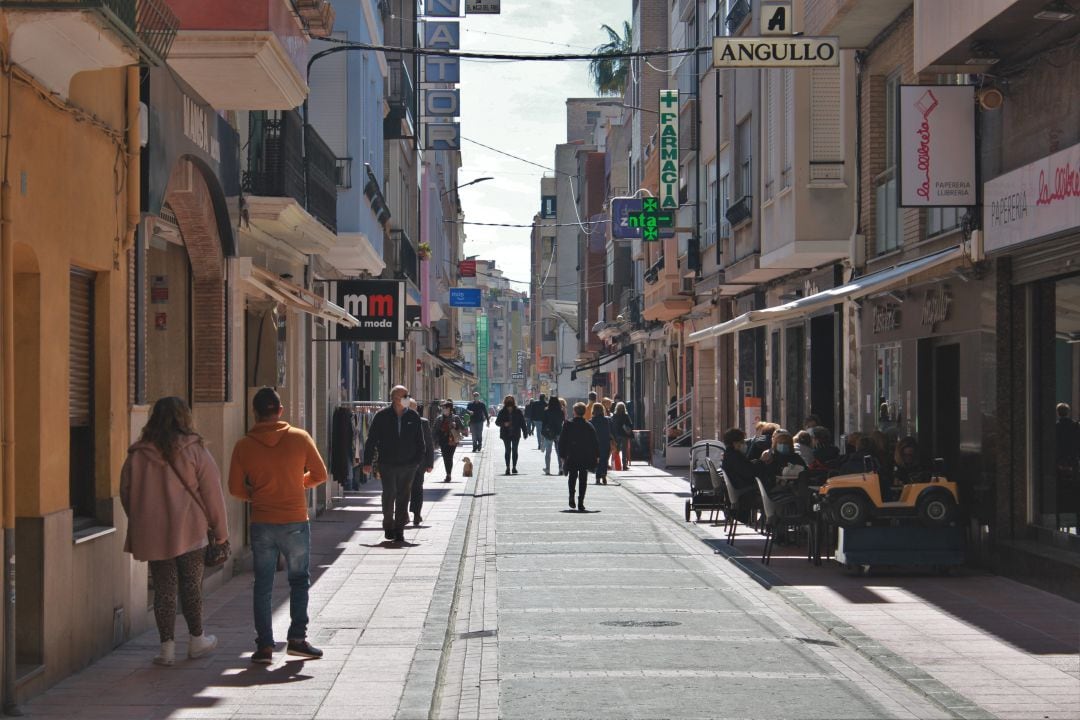 Calle comercial de Borriana