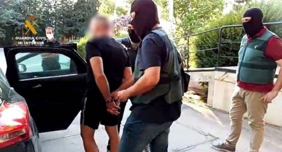 Tejón durante su detención en el mes de julio.