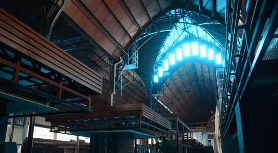 Interior del Mercat Central de Tarragona.