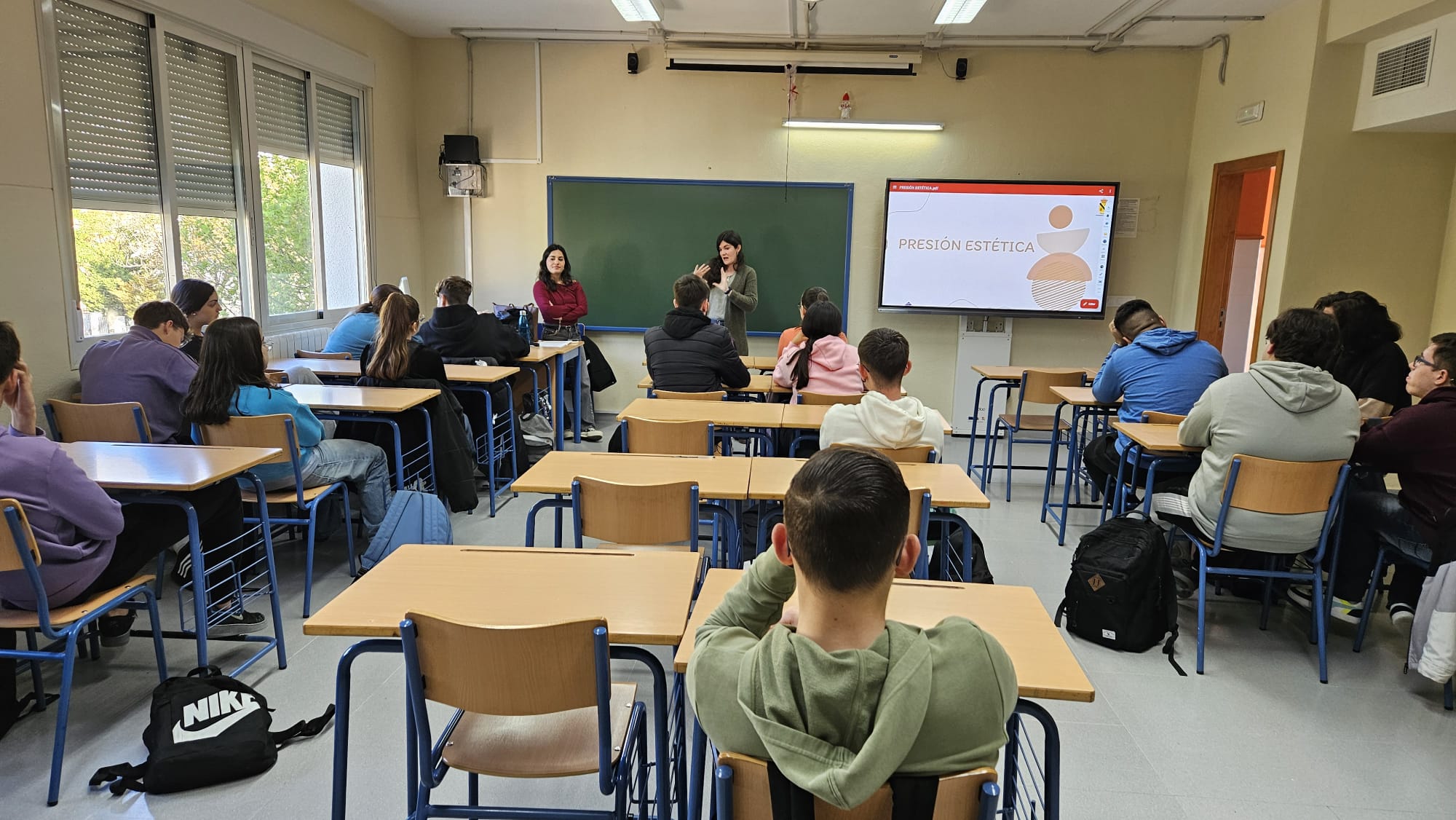 Momento del taller 'Presión estética', impartido por Virginia Piña
