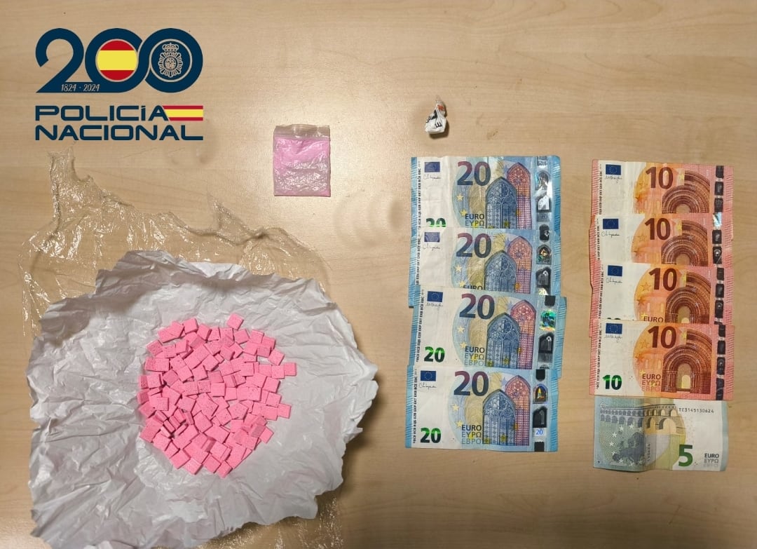 Imagen de la droga intervenida