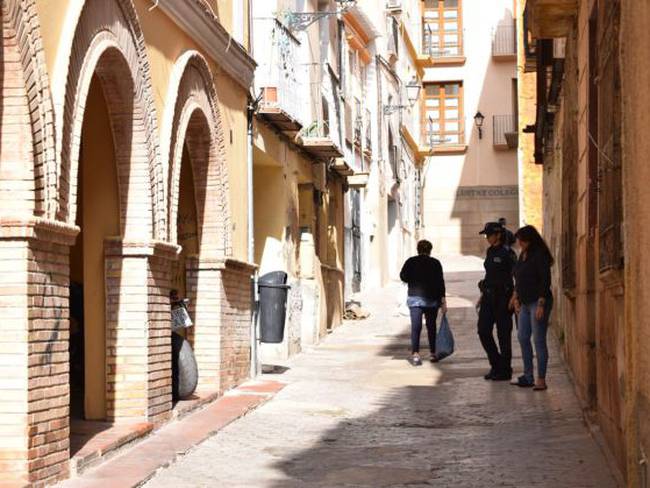 Calle Martín Piñero, en el casco histórico de Lorca