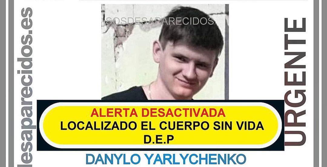 La búsqueda de Danylo se activó el fin de semana.