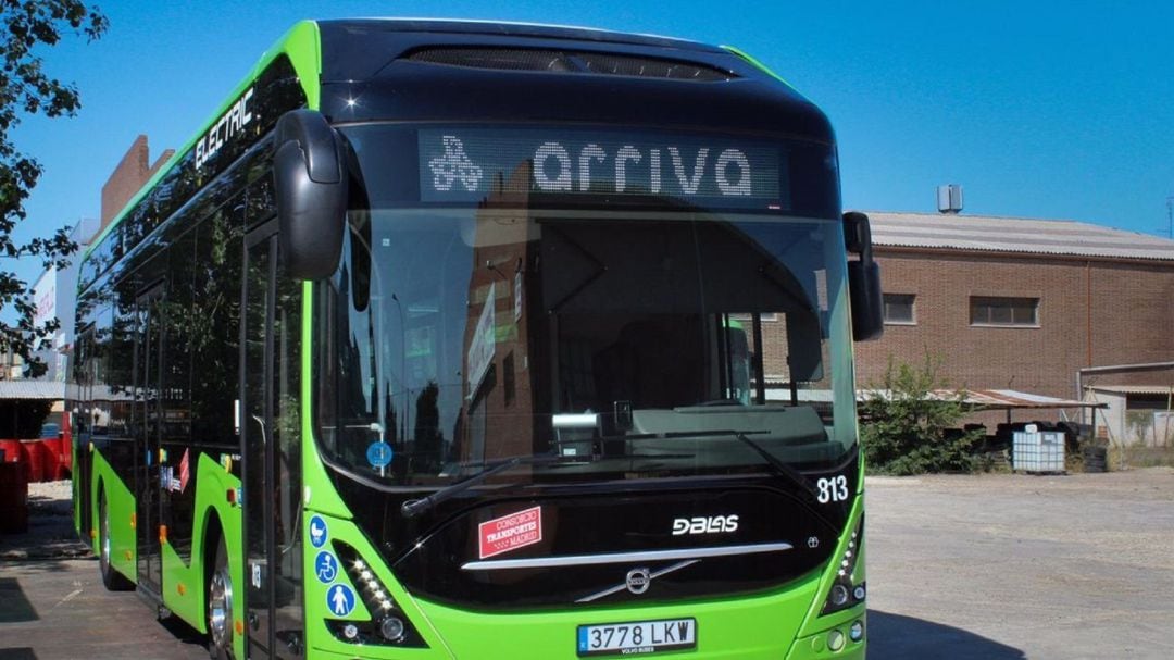 Autobús eléctrico de la operadora Arriva