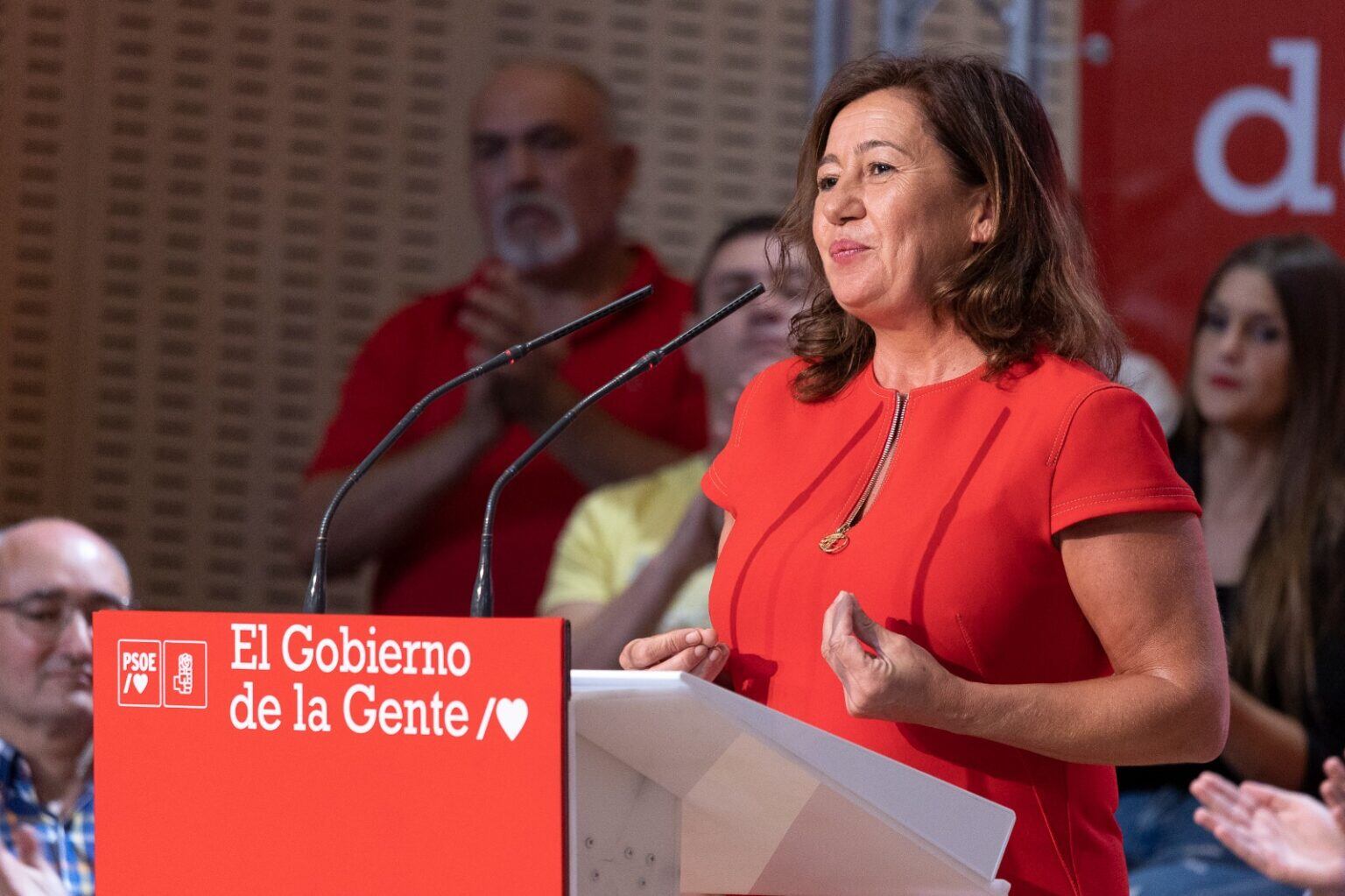 Francina Armengol, durante el Consejo Político Federal del PSOE.