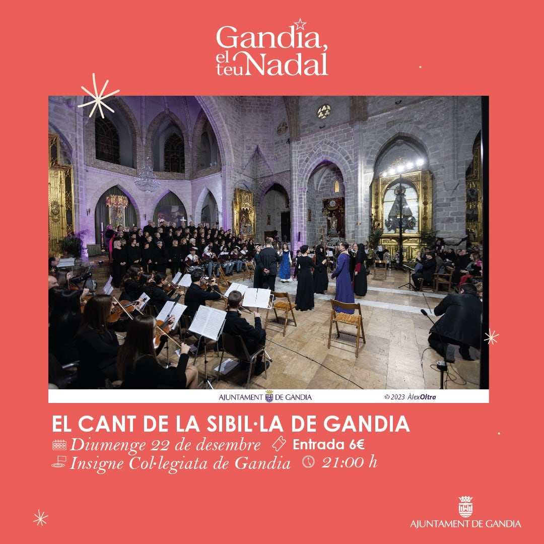 Cartel de &#039;El Cant de la Sibi·la&#039; de Gandia