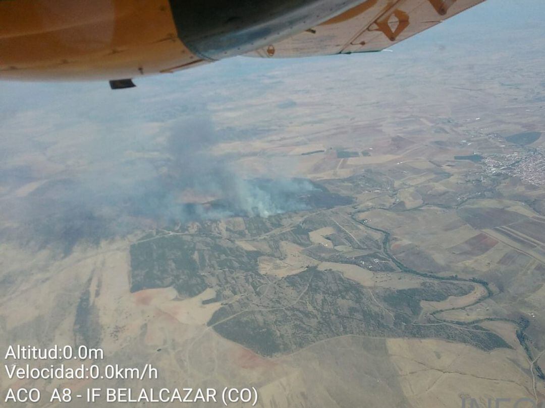 Incendio en Belalcázar