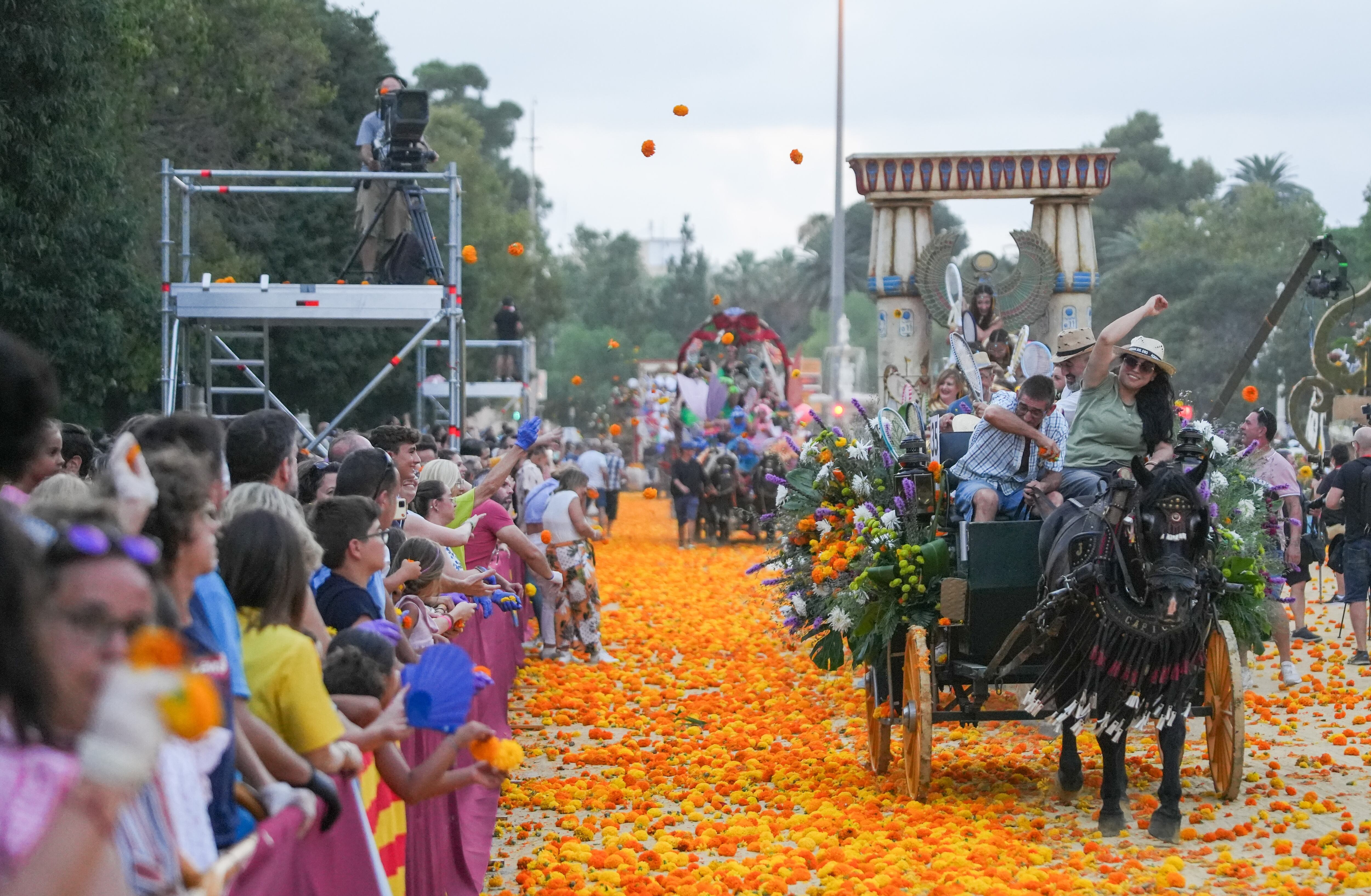 Batalla de Flores de València en el año 2023 en una imagen de archivo.