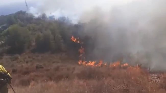 El incendio se ha declarado este lunes por la tarde