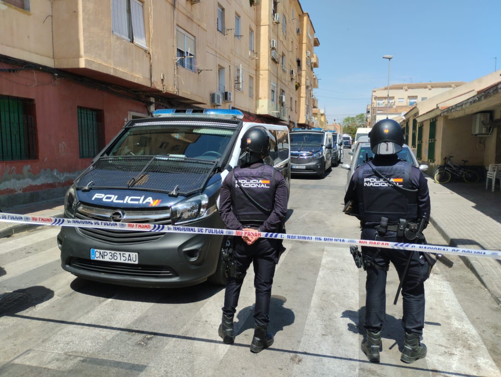 La Policía Nacional libera a un secuestrado en una operación antidroga en Espinardo