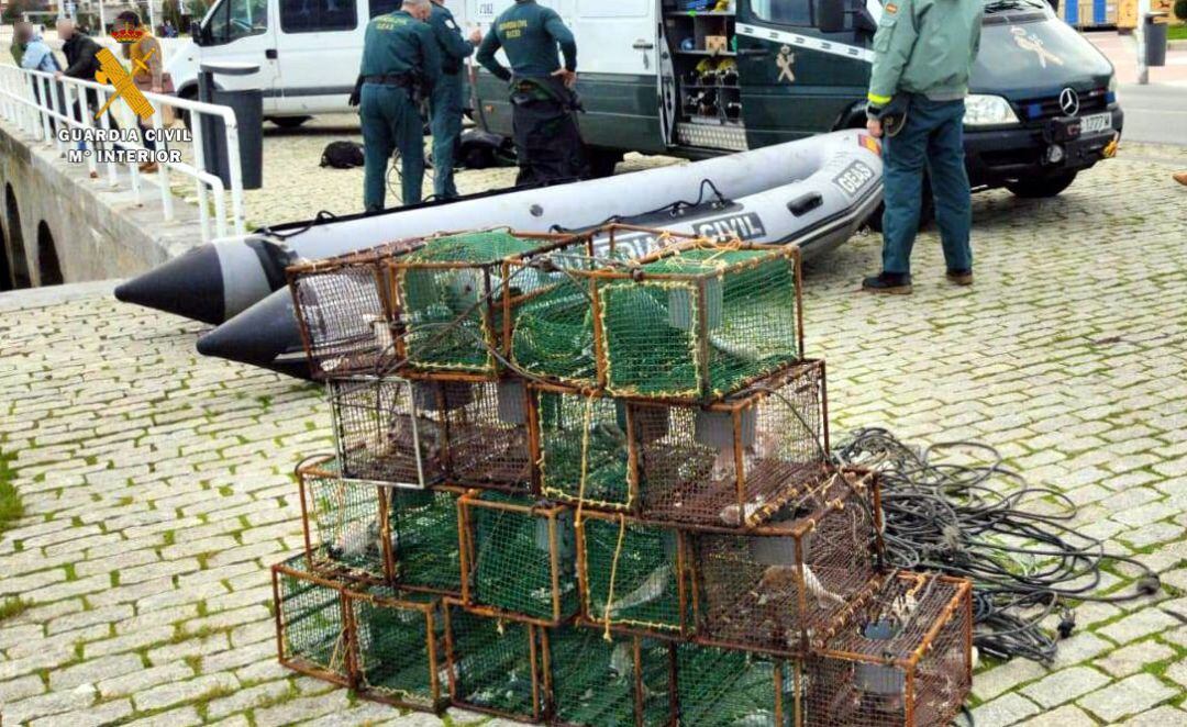 Nasas intervenidas en Castro Urdiales