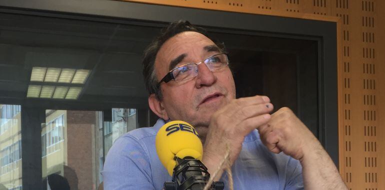 El alcalde de Villalar de los Comuneros, Luis Alonso Laguna, en los estudios de Radio Valladolid