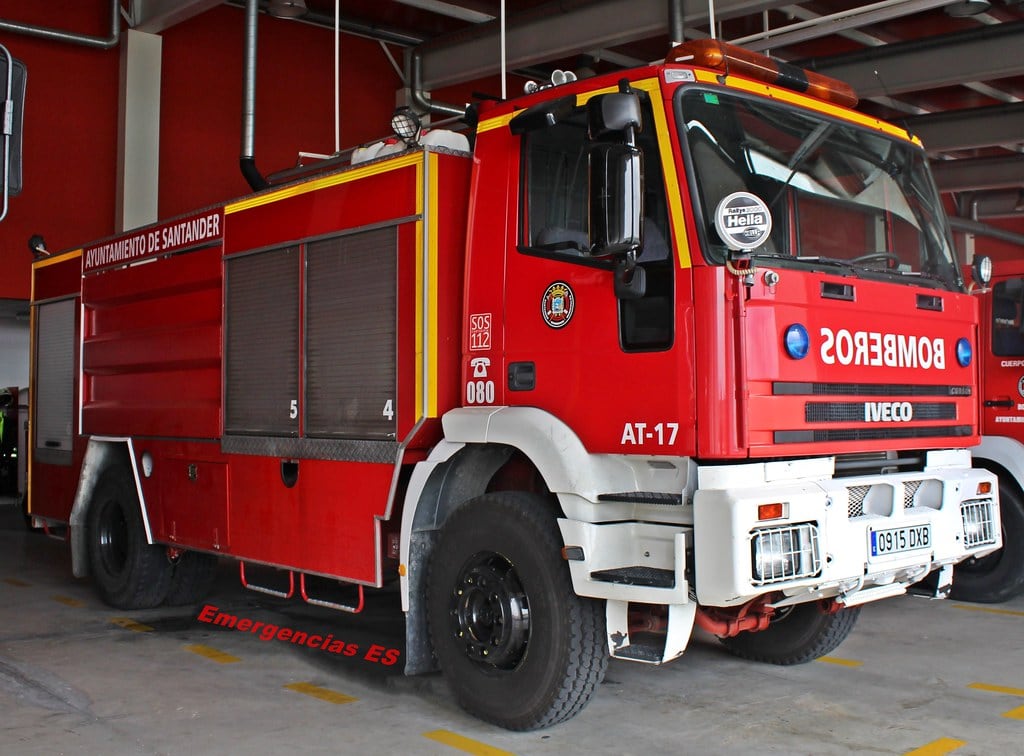 Camión de bomberos de Santander