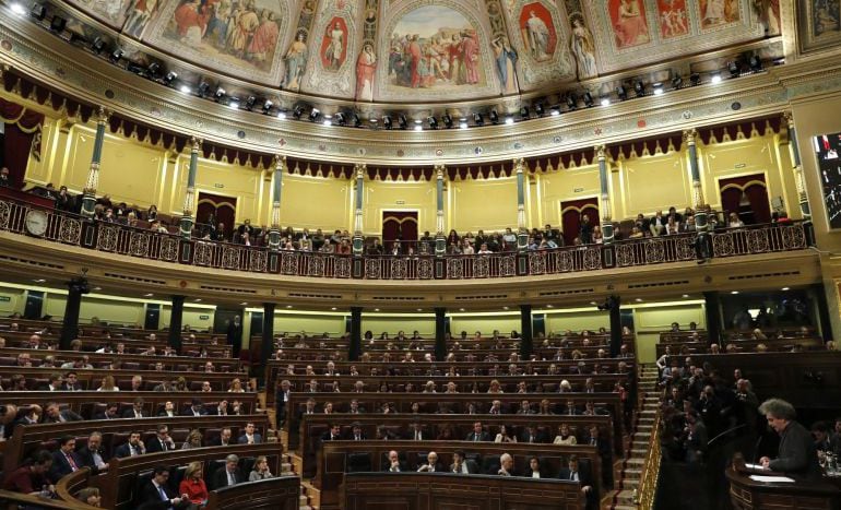 Imagen del hemiciclo en el Congreso de los Diputados.