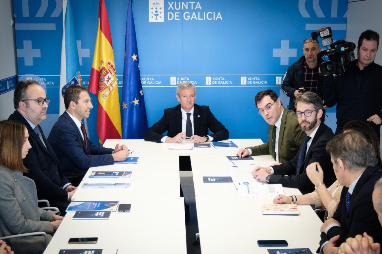 Reunión de Alfonso Rueda con la junta directiva de Anfaco-Cecopesca