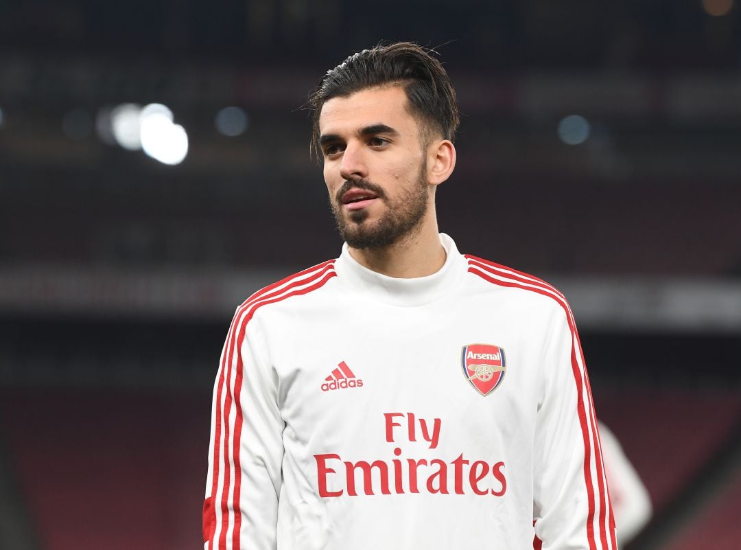 Ceballos, durante un entrenamiento del Arsenal. 