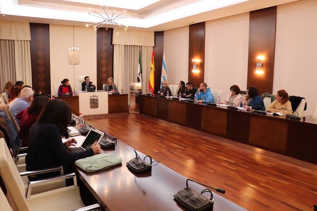 Momento de la constitución del Consejo en el Salón de Plenos