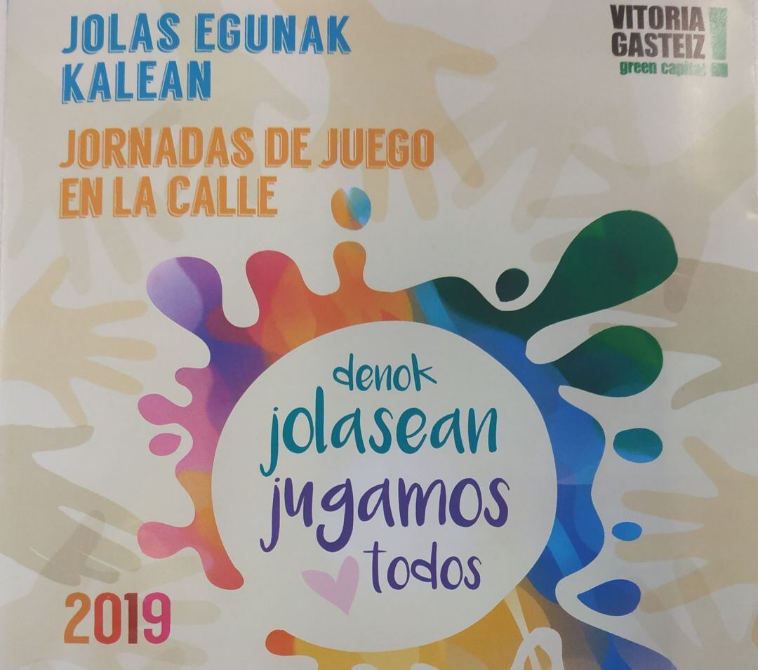 Cartel de las jornaras de juego en la calle 2019