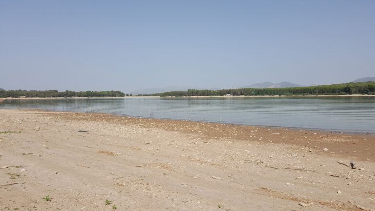 Pantano afectado por la sequía